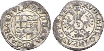 3 Kreuzer o J Fulda Bistum: Balthasar von Dernbach, 1570-..., Verzenden