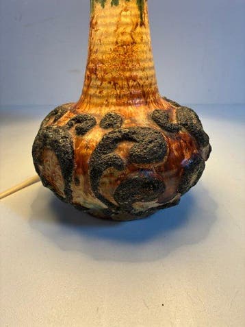 Marbach Leuchten - Lampe - Faïence - Lampe de table Fat Lava, Antiquités & Art