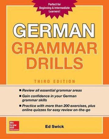 German Grammar Drills, Third Edition 9781260116250 Ed Swick, Verzenden, Ed Swick