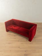 Sofa - Fluweel - Fluwelen bank uit de jaren tachtig