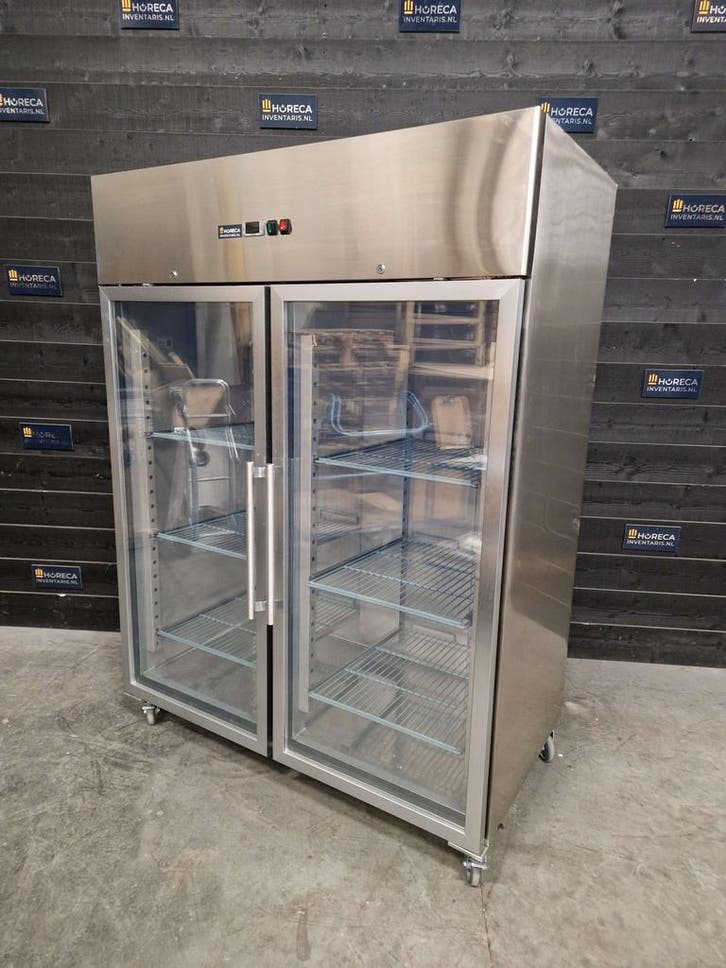 Vrieskast | Maxima | dubbeldeurs | glazendeuren | 1400 liter, Zakelijke goederen, Horeca | Meubilair en Inrichting, Gebruikt