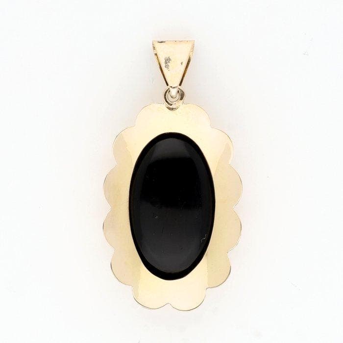 Pendentif - 14 carats Or jaune - opale, Handtassen en Accessoires, Antieke sieraden