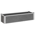 vidaXL Verhoogde plantenbak Grijs 100 x 30 x 22 cm WPC en, Tuin en Terras, Verzenden, Nieuw