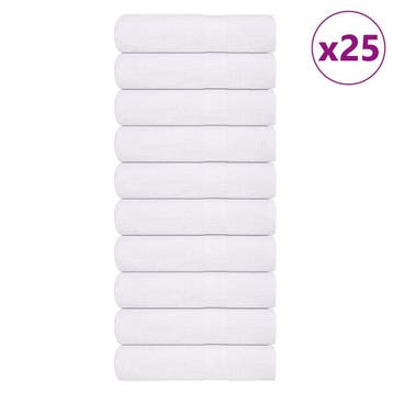 vidaXL Badhanddoeken FROGN 25 st 100x150 cm 360 g/m² wit, Huis en Inrichting, Badkamer | Badtextiel en Accessoires, Verzenden