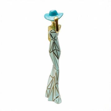 sculptuur, Contemporary Art Deco Inspired Female Sculpture