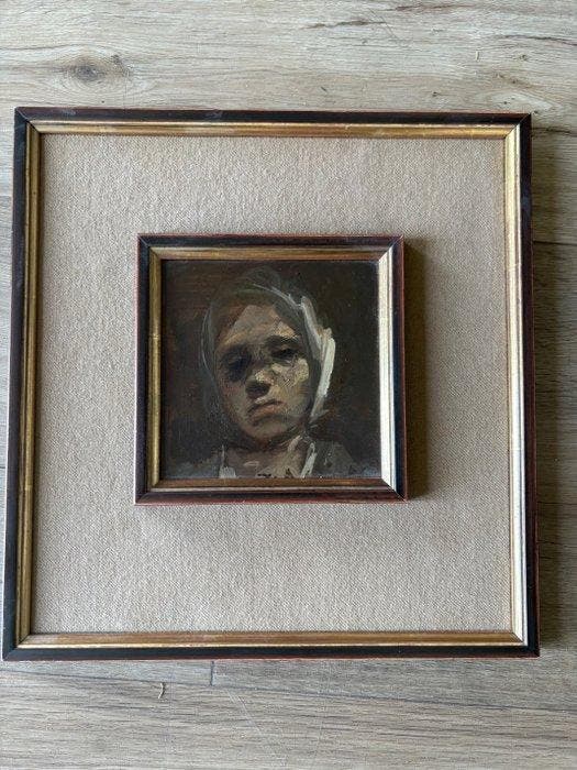 Marthe de Spiegeleir (1897-1991) - Portret, Antiquités & Art, Art | Peinture | Classique