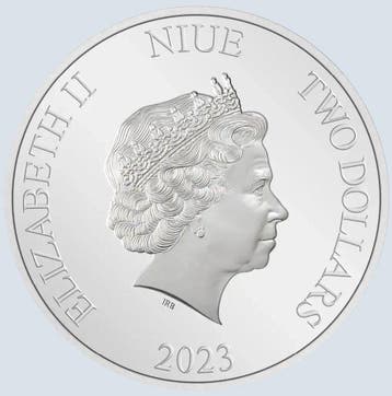 Niue. 2 Dollars 2023 Looney Tunes™ - Jahr des Hasen - Bugs