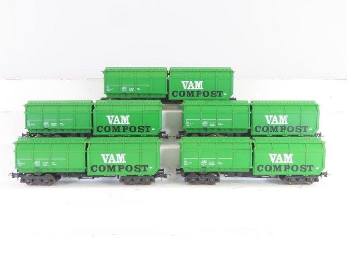 Roco H0 - 46229 - Modeltrein goederenwagon (5) - 5x 4-assige, Hobby en Vrije tijd, Modeltreinen | H0