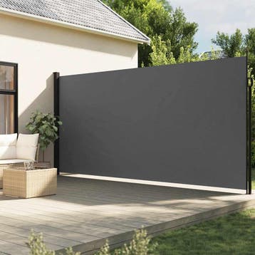 vidaXL Uitschuifbaar zijluifel antraciet 220x300 cm, Verzenden
