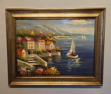 École italienne (XX) - Grande veduta di mare