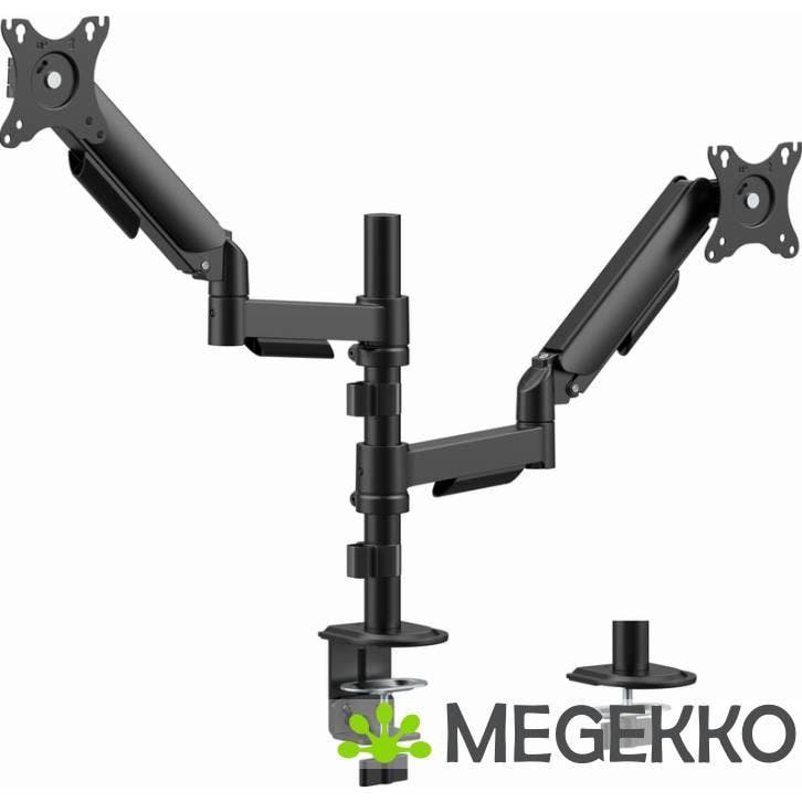 Gembird MA-DA2P-02 flat panel bureau steun 81,3 cm (32 ), Computers en Software, Monitoren, Nieuw, Verzenden