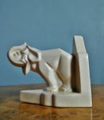 Sculpture, Kubistische Olifant - 14 cm - Céramique