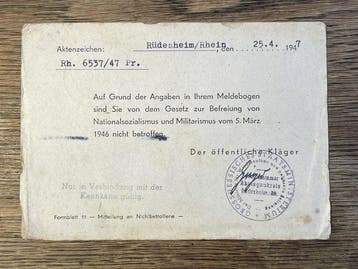 Geallieerde bezetting - Duitsland 1947 -, Gestempeld