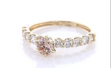 Zonder minimumprijs - Ring - 14 karaat Geel goud - 1.17ct.