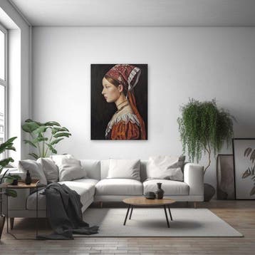 Anne Dias - (100% handpainted !) Lady Euphemia of Stillness, Antiek en Kunst