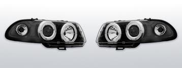 Koplampen geschikt voor Opel  Astra F 91-94  Halo Rims zwart, Verzenden