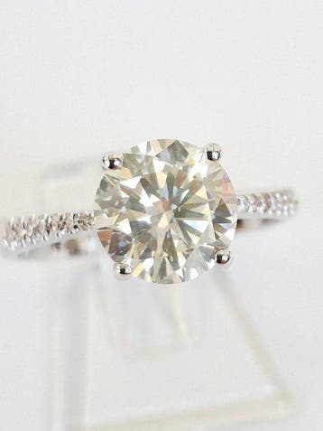 Verlovingsring - 18 karaat Witgoud - 2.15ct. tw. Diamant