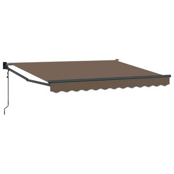 vidaXL Elektrisch Uitschuifbare Zonneluifel Taupe, Verzenden, Nieuw