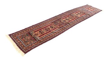 Oude Afghaan - Tapijt - 387 cm - 87 cm, Nieuw