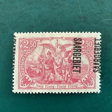 Territoire du bassin de la Sarre 1920 - 2,5 Mark avec trois