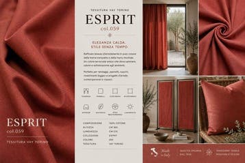 Grande tessuto per tendaggi e interior design Vay Torino
