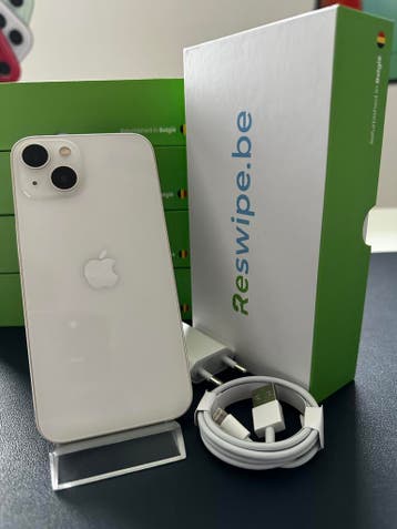 iPhone 13 Wit Als nieuw 128GB 256GB 512GB + 3 jaar garantie, Wit, IPhone 13, Ophalen of Verzenden, Zo goed als nieuw