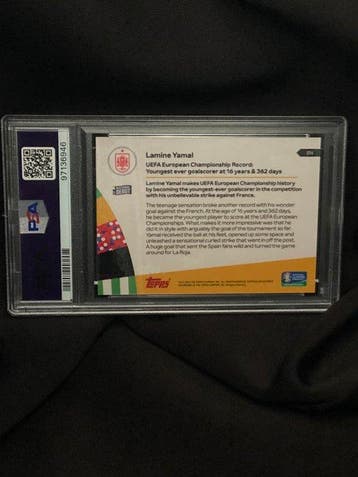2024 Topps Now UEFA Euro Lamine Yamal #54 Rookie - PSA 10 -
