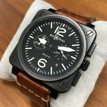 Bell & Ross - BR 03 - 94-S Heritage Chrono - Homme -, Bijoux, Sacs & Beauté, Montres | Hommes