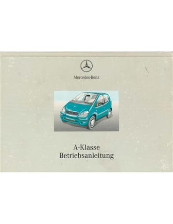 2001 MERCEDES BENZ A KLASSE INSTRUCTIEBOEKJE DUITS, Ophalen of Verzenden