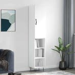 vidaXL Hoge kast 34,5x34x180 cm bewerkt hout wit, Verzenden, Nieuw