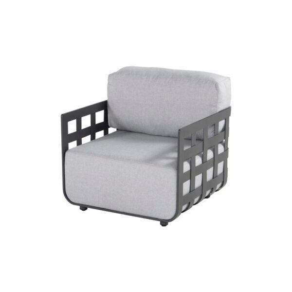 2dekans | Hartman Cestelli Loungestoel Aluminium Charcoal –, Tuin en Terras, Tuinsets en Loungesets, Ophalen of Verzenden