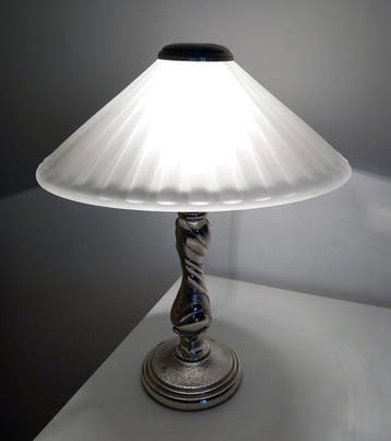 Ottaviani - Tafellamp - Glas, Aluminium, Zilver - 1980-1990