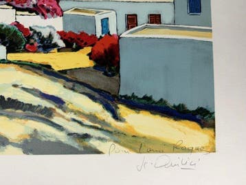 Jean-Claude Quilici (1941 - ) - Soleil de Midi sur Mykonos