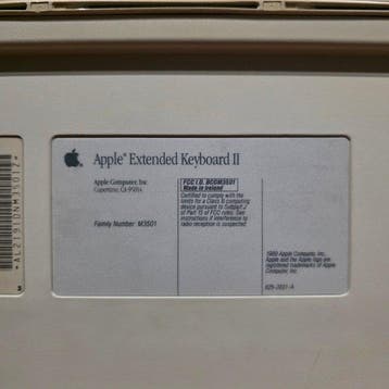 Apple Vintage Extended Keyboard II (Model M3501) – ALPS, Nieuw