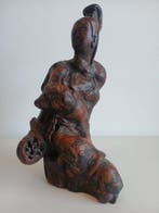 Figuur - Carved Root Samurai - Hout - Azië - 19e eeuw, Antiek en Kunst