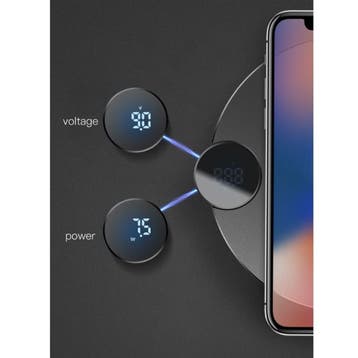 Qi Universele Draadloze Oplader 10W LED Display Wireless, Verzenden