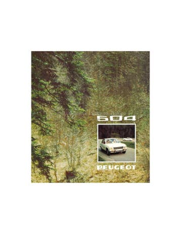 1974 PEUGEOT 504 L / GL / TI BROCHURE NEDERLANDS, Boeken, Nieuw
