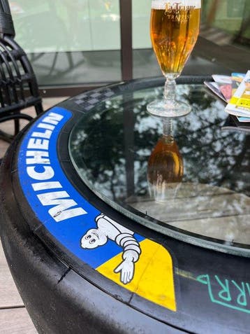 Michelin - Table dappoint - verre de sécurité - Table basse