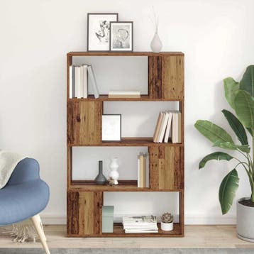 vidaXL Tv-meubelset 80 x 24 x 125 cm Bruin Bewerkt hout, Verzenden, Nieuw