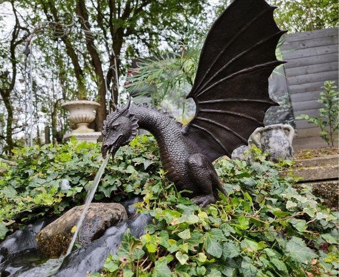 Fontaine - XL Bronze Dragon - 2026, Antiek en Kunst, Kunst | Designobjecten