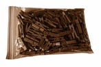 Set van 100 kleine wasknijpers van hout (35 mm, bruin), Verzenden, Nieuw