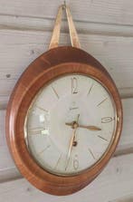 Klok - Messing, Hout - 1950-1960 - Junghans, Antiek en Kunst