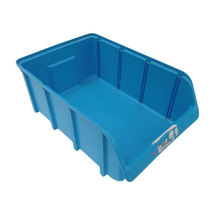 Magazijnbak 460x310x185 mm blauw pp gebruikt, Zakelijke goederen, Kantoor en Winkelinrichting | Magazijn, Stelling en Opslag, Ophalen of Verzenden