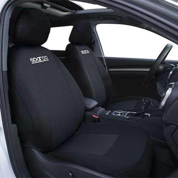 Sparco Autostoelhoezenset Zwart - Universeel, Verzenden, Zo goed als nieuw