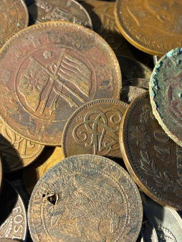 Wereld. Collection of coins (Zonder minimumprijs), Postzegels en Munten