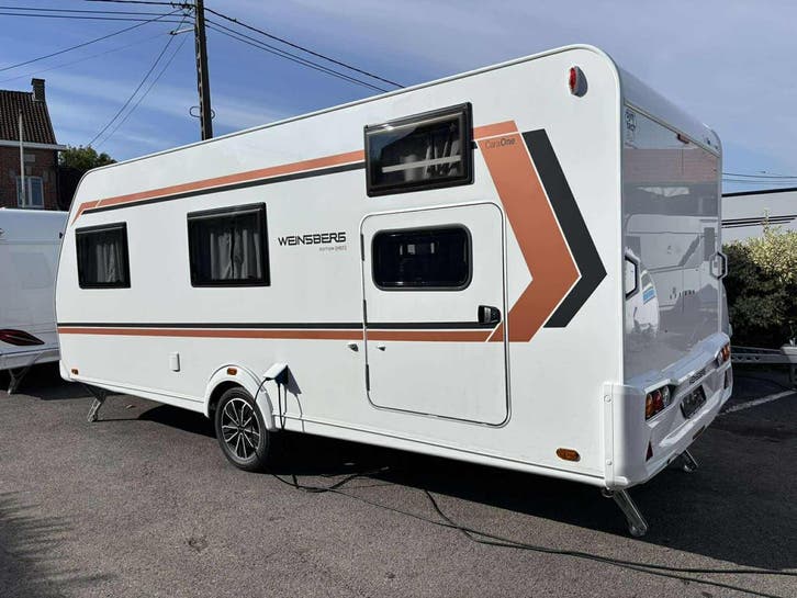 Caravane Weinsberg CaraOne 550 QDK Edition [HOT] (2025), Caravanes & Camping, Caravanes, jusqu'à 5, Lit transversal, Lits superposés