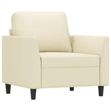Design Fauteuil 60cm creme - 67% off! Retour deal, Huis en Inrichting, Kunststof, Gebruikt, Verzenden, 75 tot 100 cm