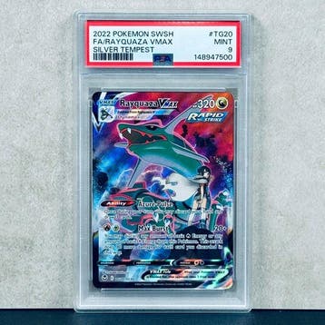 Pokémon Graded card - FA/RAYQUAZA VMAX #TG20 - Pokémon - PSA