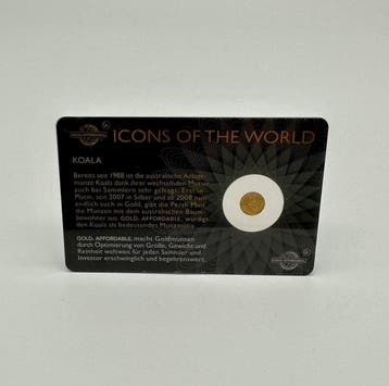 Rwanda. 10 Amafranga 2016 Koala, oro 1/200 Oz oro (.999)