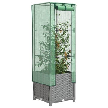 vidaXL Plantenbak verhoogd met kashoes 40x40x139 cm, Verzenden